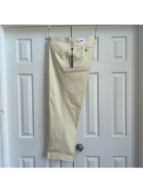 NWT Paisley & Gray Men off white / Ivory /Ecru Dress Pants Sz 44 /32L Slim Fit